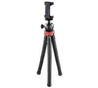 Hama Trípode FlexPro para smartphone, GoPro y cámaras de fotos, 27 cm, rojo