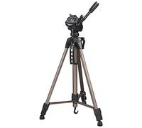 Hama Trípode Ligero con Cabezal de 3 vías, Peso 1220 g, Trípode fotográfico con Bolsa de Transporte incluida, Color Bronce/Negro, Star 61