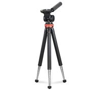 Hama | Trípode portátil Estable (móvil GoPro cámara vídeo Viaje) Rojo | Trípode de viaje, cabezal 2D, soporte móvil, compatible GoPro y cámara, altura 106 cm
