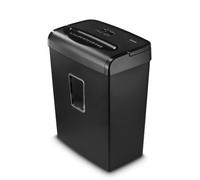 Hama | Trituradora de Papel Microcorte P-5 8 Hojas, Negro | Destructora de Documentos DIN 66399 P5 E4 T5 + Tarjetas de Crédito + Cesto 20L Compacta
