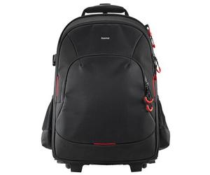 Hama Trolley para cámara Ohio, 200, robusto estuche fotográfico para equipaje de mano Negro/rojo