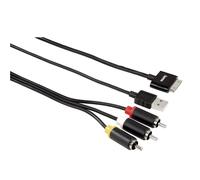 Hama Tv-Kabel Cable Av Rca + USB Video-Cable para Apple 30-Pin IPHONE Ipod IPAD
