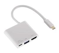 Hama Usb-C 3.1 Hub USB HDMI Adaptador USB 4K Monitor TV PC También para Rayo 3