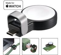 Hama Apple Watch - Cargador inalámbrico para Apple Watch, Base de Carga USB C magnética, SW
