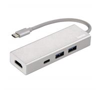 Hama Usb-C Hub USB 1 :3 + HDMI A Adaptador Tipo C 3.1 Monitor TV Proyector PC