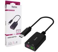 Hama Usb-C Tarjeta de Sonido Externa En 3,5mm Estéreo Adaptador Audio Conversor