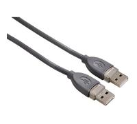 Hama - USB Connecting Cable, A-Plug - A-Plug, 1.8 m, Grey, USB 2.0 Tipo A, USB 2.0 Tipo A, 1.8 m, Gris
