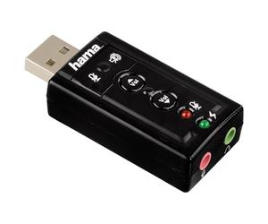 Hama - USB Sound Card 7.1 Surround, 0 bit, 7.1, 0 Db, USB
