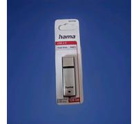 HAMA USB Stick "Fancy", USB 2.0, 128 GB, 15MB/s, Negro/Plata 28516615 Nuevo Ovp