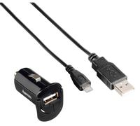 Hama Vehículo Cargador USB Micro 12V Adaptador para Navi MP4 MP3 Player