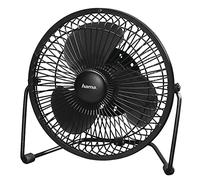 Hama | Ventilador de Mesa Portátil USB Con Diámetro de 15 cm, 2 Velocidades, Silencioso, Color Negro