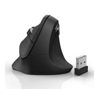 Ratón Óptico Ergonómico Inalámbrico RF 1400DPI (Negro) - HAMA