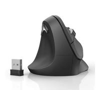 Hama Vertical, Ergonomic EMW-500L Left-handed Mouse Wireless Black wireless