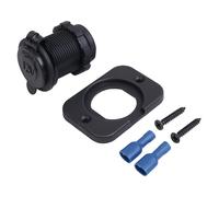 Hama Zigarettenanzünder Placa Toma Empotrable 16A Negro ISO 12V 24V