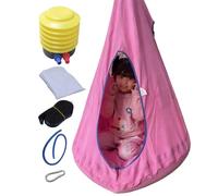 Hamac Balancelle - Avec Coussin MAX 150 kg Multifonction Réglable Confortable | Hamac Nid Intérieur/Extérieur pour Jeunes | Pour Salon Jardin Terrasse Balcon Pelouse Chambre