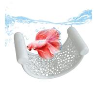 Hamac Pour Poisson Betta Avec Ventouse - Accessoire D'Aquarium En Feuille Repos Confortable - Decoración Naturelle Pour Betta, Guppy Et Petits Poissons - Fourniture Aquarium Facile À Installer Et Favo