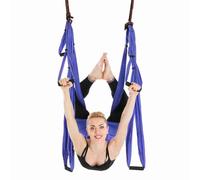 Hamaca Aérea Antigravedad para Yoga, Fitness, Barra Colgante, Columpio con Inversión, Incluye Hamaca, Correas con Asa, Instrucciones, Bolsa de Tela (PURPLE)