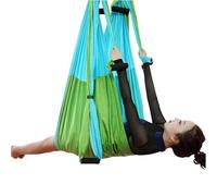 Hamaca Aérea para Yoga, Eslinga de Inversión Antigravedad para Ejercicios y Relajación, Color Cielo