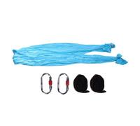 Hamaca Aérea, Seda Elástica Suave para Estiramiento de Fuerza, Fitness, Acrobacia, Meditación, con Kit Completo de Hardware, para Instalación en Estudio en Casa (Cielo)