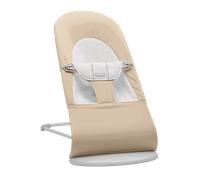 BabyBjörn Hamaca Balance Soft, Tejido/Jersey, Beige/Gris