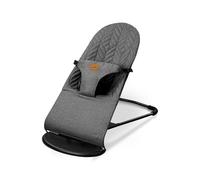 Hamaca Bebé 2 en 1 Mecedora y Balancín, Reclinable y Plegable, Arnés de 3 Puntos, Hamaca Bebé Ligera con Movimiento Natural desde 0 Meses hasta 9 kg - Paradise Gris Asalvo
