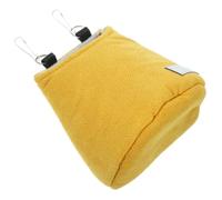 Hamaca Cálida de Algodón para Petauros del Azúcar, Columpio | Jaula, Uso Invernal, Color Amarillo, Suspensión Gancho y Anilla, Apta para Cobayas y Hurones