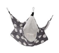 Hamaca Cálida de Felpa de 3 Capas para Animales Pequeños, Saco de Dormir Colgante para Ardilla, Hámster, Hurón, Ardilla, Material de Franela No Irritante, para Jaula u Otros Lugares para