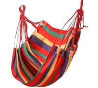 Hamaca Colgante de Lona para Dormitorio con Almohadas y Bolsa de Almacenamiento, Columpio sensorial antivuelco con Gancho en Forma de S y Cuerdas de Amarre, Hamaca cómoda para Interior Exterior