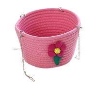 Hamaca colgante para animales pequeños, cesta de cama para ratas, cuerda de algodón, casa de mascotas, ratones, nido de dormir, accesorio de jaula de 5.7 x 4.33 pulgadas