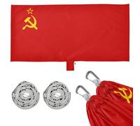 Hamaca colgante plegable para exteriores, diseño de bandera de la Unión Soviética, para camping, accesorios de viaje