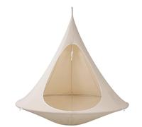 Hamaca Colgante portátil, Columpio de Cuerda Oxford 1200D, Tienda de árbol Colgante, Columpio Nido con Tienda, Hamaca Opaca for Patio, jardín, Patio, Interior y Exterior.(White)