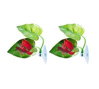 Hamaca con ventosa de hojas dobles Betta para criar y descansar, 1 unidad/2 hojas para pecera