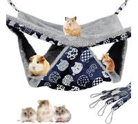 Hamaca de 2 capas para mascotas, hamacas de ratas para jaula de felpa de conejillo de indias, hamaca de hámster, hamaca de hurón, hamaca de chinchilla, hamaca de doble cara, accesorios de jaula de
