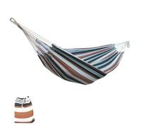 Hamaca de Algodón para Jardín, Terrazas, Viajes, Campings. Hamaca para 2 Personas al Aire Libre con Bolsa de Transporte incluida. (Peso hasta 150kg - Medidas 150 x 180cm)