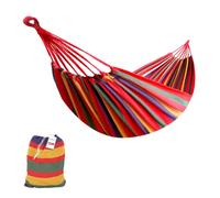 Hamaca de Algodón para Jardín, Terrazas, Viajes, Campings. Hamaca para 2 Personas al Aire Libre con Bolsa de Transporte incluida. (Peso hasta 150kg - Medidas 150 x 180cm)