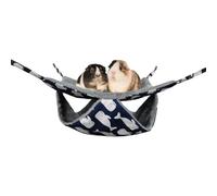 Hamaca de animales pequeños, accesorio de jaula de hámster suave y lavable, cama de chinchilla, cómodo espacio para dormir para hurones y conejos, tela suave, comodidad premium para mascotas, muebles