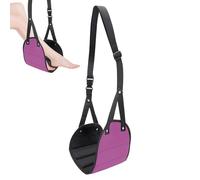 Hamaca de avión - Hamaca para el pie de viaje en avión, ajustable para escritorio, reposapiés de avión con diseño ligero, reposapiés para viajes largos y comodidad de oficina, viajes en tren