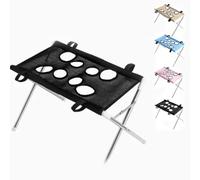 Hamaca De Baño For Perros Con Soporte Plegable, Arnés Aseo 8 Agujeros | Estante Aseo Portátil For Ducha For Perros, Prueba Fuga, Transpirable 8 Orificios Recoger Orejas Bañarse(Black,Standard)