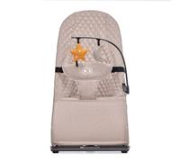Hamaca de bebé Kinderkraft MIMI beige respaldo ajustable plegable juguetes