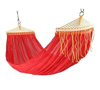 Hamaca de Camping portátil, Hamaca Doble portátil for Viajes al Aire Libre, Cama Colgante Ligera, Multicolor(Rosso)