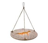 Hamaca de dragón barbudo, cama de dragón barbudo,Cañón jaula cama Swing Gecko Toy - Accesorios de tanque de malla transpirable, juguete de hábitat de dragón barbudo para carretes de ardillas Pájaros