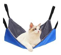 Hamaca de gato, swing suave ajustable 15.75x15.75 pulgadas, almohadilla para dormir cómoda de doble cara, cama de descanso transpirable, accesorio de colgantes de jaula para gatitos, pequeñas mascotas