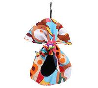 Hamaca de Lona en Miniatura para Loros, Nido Colgante para Loros pequeños, medianos y Grandes con Placa de acrílico, Accesorio Impermeable para Jaula con Cuerda a Prueba de (Grande)