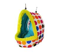 Hamaca de loro, tienda de campaña colgante para invierno, cálida casa de animales pequeños, escondite para hámsteres, periquitos, conures, nido de pájaros, marca de bebidas