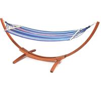 Hamaca de Madera con Lona de algodón Dallas - 3 m - Azul Mezclado