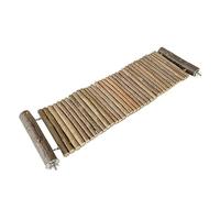 Hamaca de madera para animales pequeños para mascotas, puente de juguete para masticar, puente de gimnasio, roedores, soporte de jaula de juguete