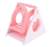 ＡＷＨＡＯ Hamaca de Madera para Hámster Columpio Triangular Juguete para Mascota para Jaula Función Antiodor Adecuado para Rincón de Juegos