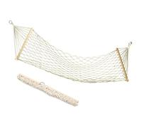 Hamaca de Malla Tejida de 200x80cm, Hamaca de Cuerda súper Transpirable antivuelco para Interior, Exterior, balcón, jardín, Camping, Playa, Carga de 200kg