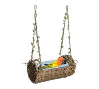 Hamaca de Pájaro para Roedores: tapete extraíble, estructura resistente, almohadilla de algas transpirable, protección integral, adecuada para ardillas voladoras, loros, periquitos y otros animal