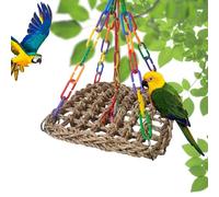 Hamaca de pájaros - Mat de los Pasos Marinos Swing | Juguete de búsqueda de pájaros para cacatúas, cacatúas, conuros, periquitos, periquitos, Aves de Amor